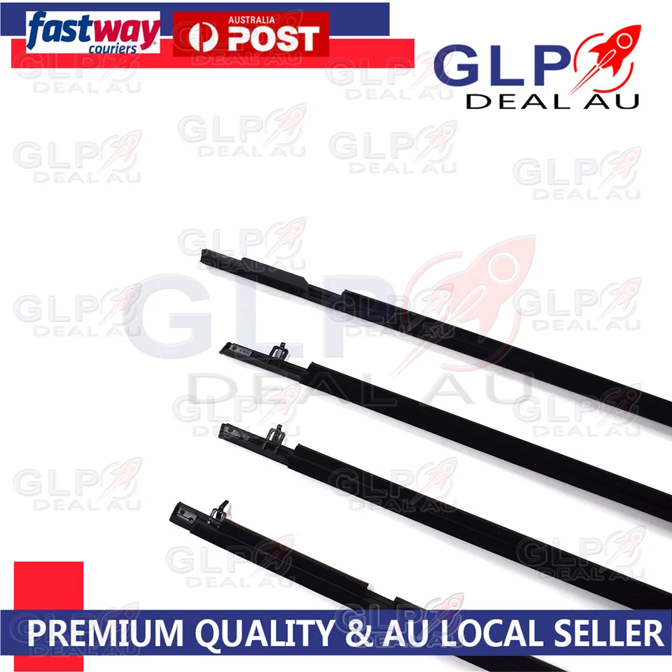 NEW 4PCS Weather Strip Window Moulding Trim Seal Belt For Honda Civic 2006-2011 - image 2 of 2