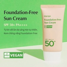 MANYO FACTORY Foundation-Free Sun Cream 50ml SPF50 PA Sunscreen KOREA MADE