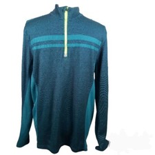 Fila Sport Pull Over Half Zip Youth Small Green  Blue Live In Motion Boys