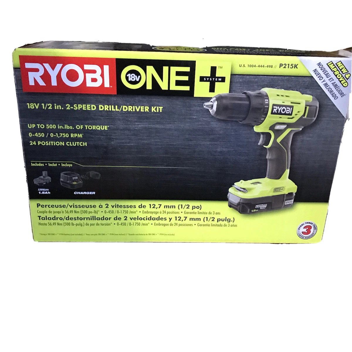 Ryobi P215K 1 2