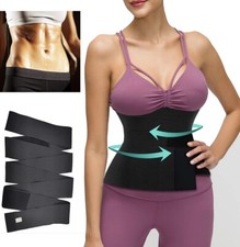 Snatch Me Up Bandage Wrap Lumbar Waist Support Sauna Body Shaper Belt Trimmer