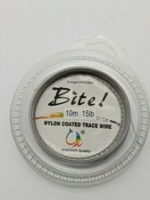 Fishing Trace Wire 10m (32.8ft) with Crimps Various Weight Nylon Coated Sea Pike