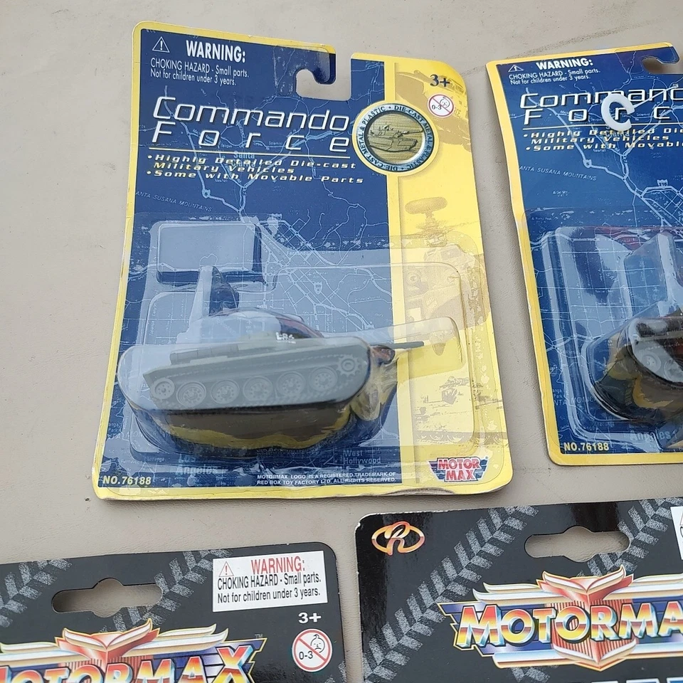 Motor Max Command Force Nº 76188 Y 57001 Metal Diecast Lote De 7 Tanques Foto 2 de 4