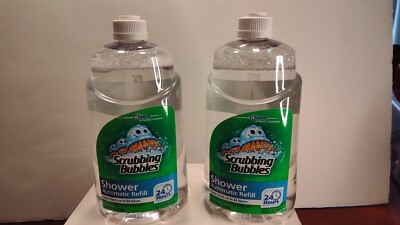 2 Scrubbing Bubbles Shower Automatic Refills 34 oz each - Fresh Clean