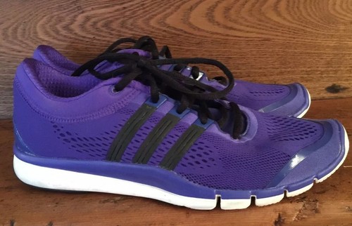 Adidas pure royal blue black mesh knit lightweight sneakers gym shoes 9 7.5 41 - Picture 5 of 11