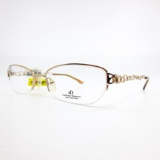 Catherine Deneuve CD 246 GLD Gold Rectangle Half Rim Glasses Frames 52-17-140