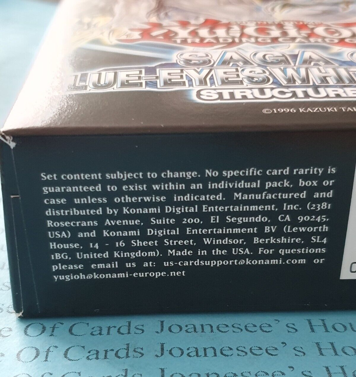 Saga of Blue-Eyes White Dragon Structure Deck Yu-gi-oh Deck Unlimited Sealed  | eBay