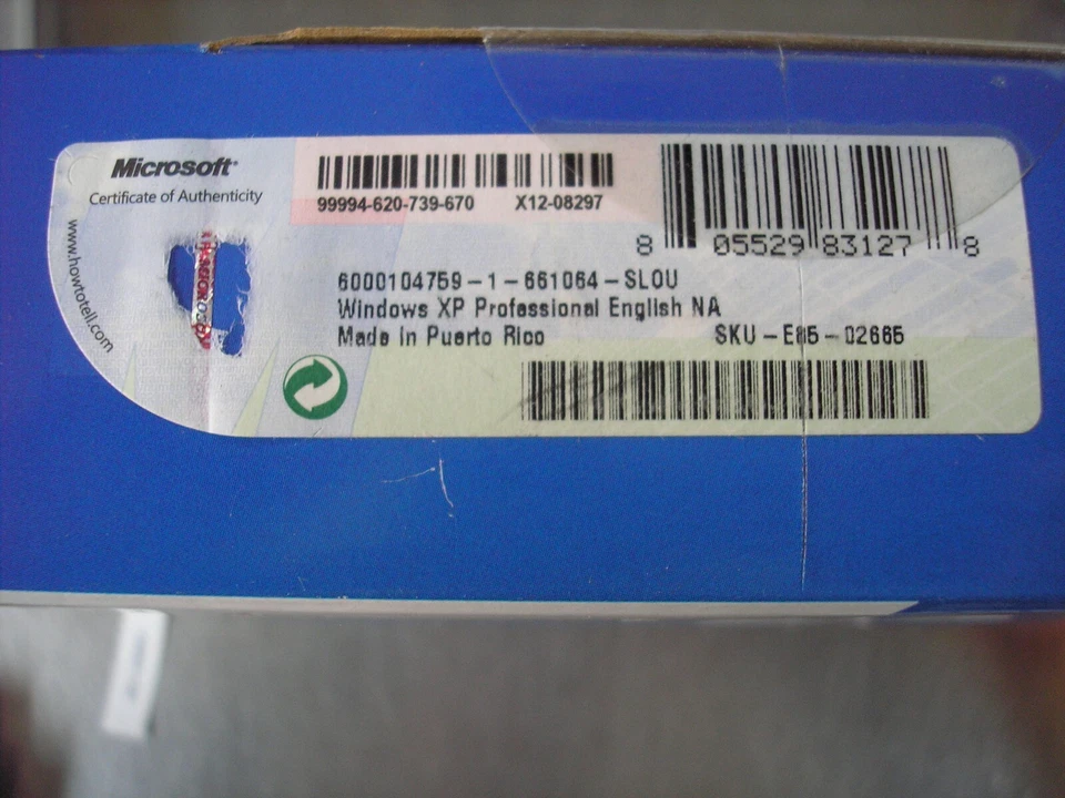 Microsoft Windows XP Professional w/SP2 Full English Version MS WIN PRO =SEALED= - Image 4 of 4