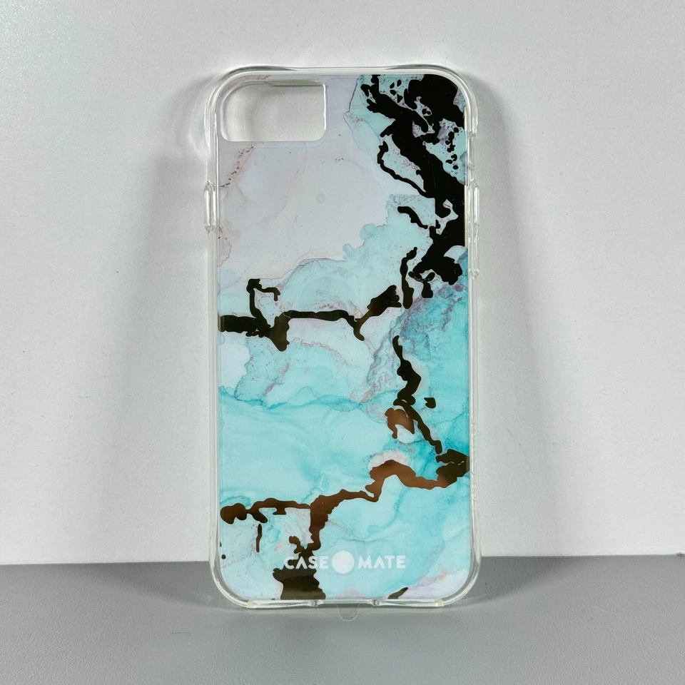 CASE-MATE Case for iPhone SE (2020) 8/7/6s/6: Marble Abstract Mint | NEW - Image 2 of 4