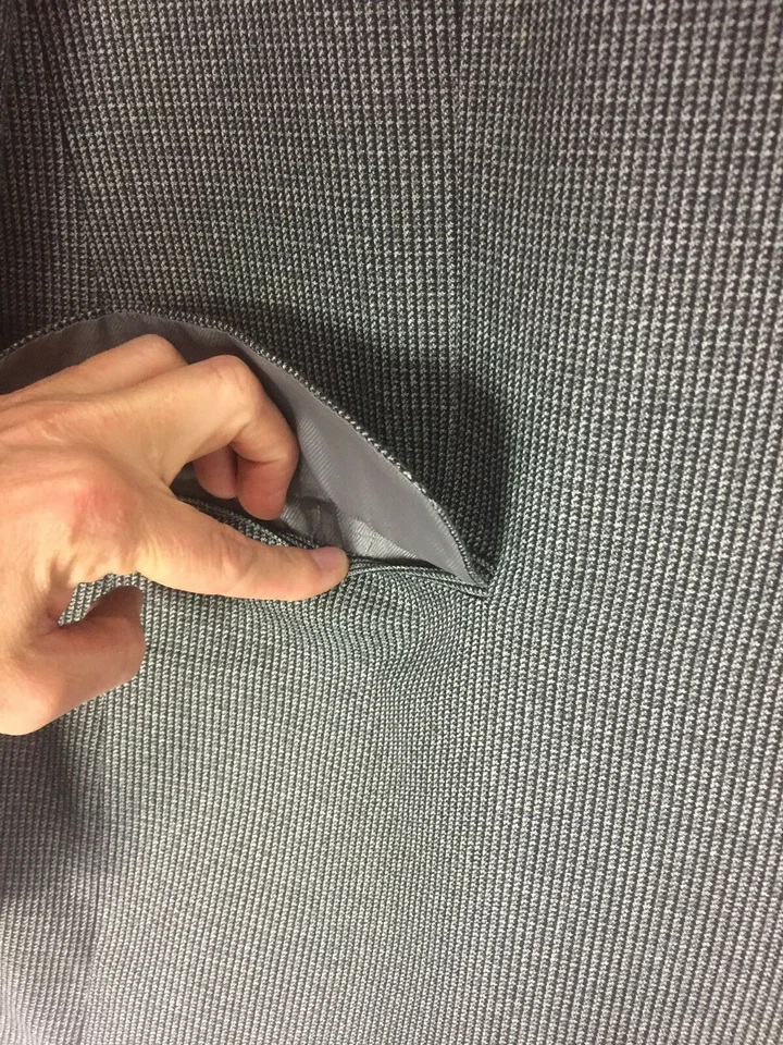 Jaqueta esportiva masculina blazer de dois botões preta e cinza Statements tamanho 44 curta - Imagem 4 de 4