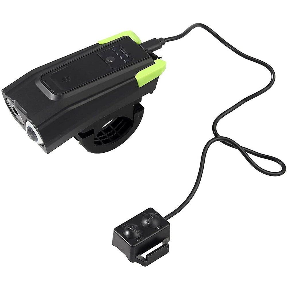 LED Bicycle Headlight Bike Head Light Front Lamp Cycling Horn USB Rechargeable