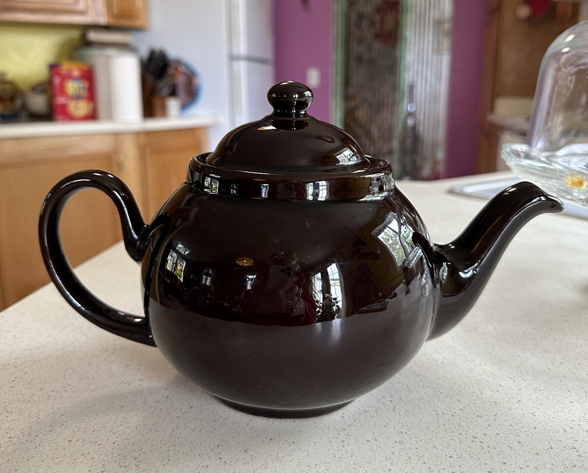 【Sale】英国製　ティーポット Teapottery BathTeapot Vintage Brown Porcelain Teapot Made In England | eBay