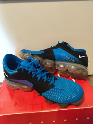 Nike Air VaporMax Herren Sneaker Top, Blau/Schwarz Low Top EU 45,5 AH9046-400