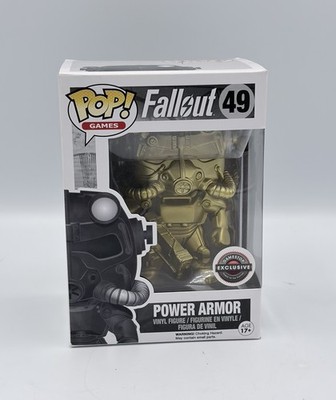 Funko Pop! Vinyl Fallout Power Armor #49 GameStop Exclusive Figure Gold Standard