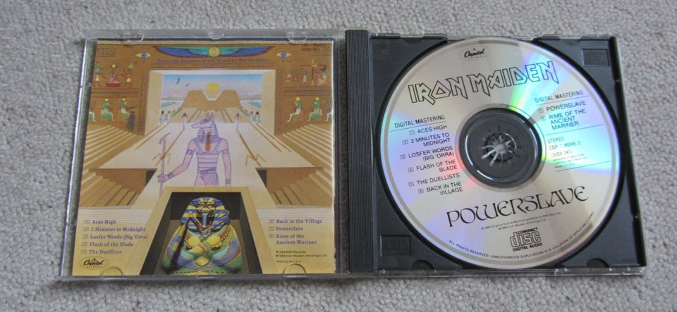 Iron Maiden * Powerslave * 1. Press * US * CD * ( fast Neu ) * 1985 * - Bild 2 von 4