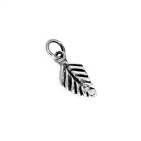 Sterlingsilber Klein Pflanzenblatt Charm AnhäNger