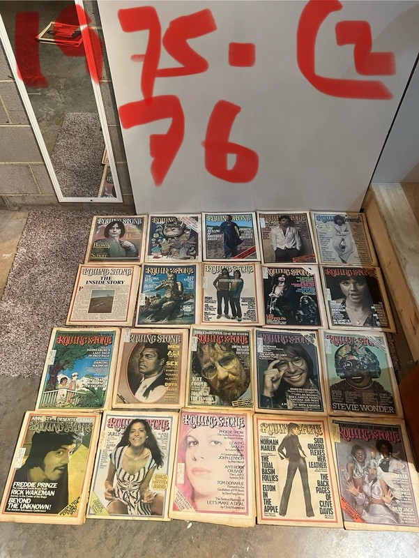 Lot Of 20 Vintage Rolling Stone Magazine Issues From 1975-1976 Great Condition!!
