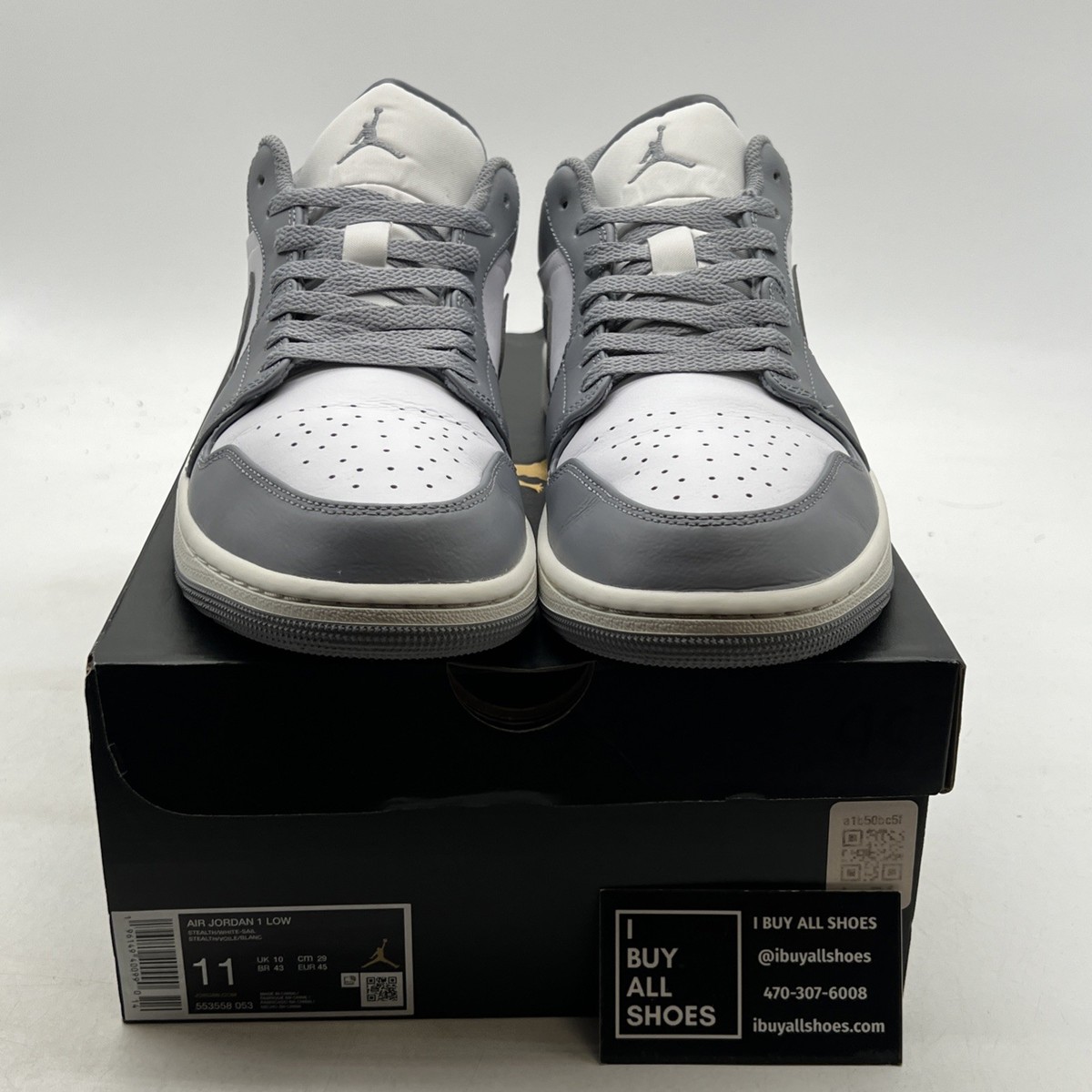 Size 11 - Air Jordan 1 Low Vintage Grey (553558-053) | eBay
