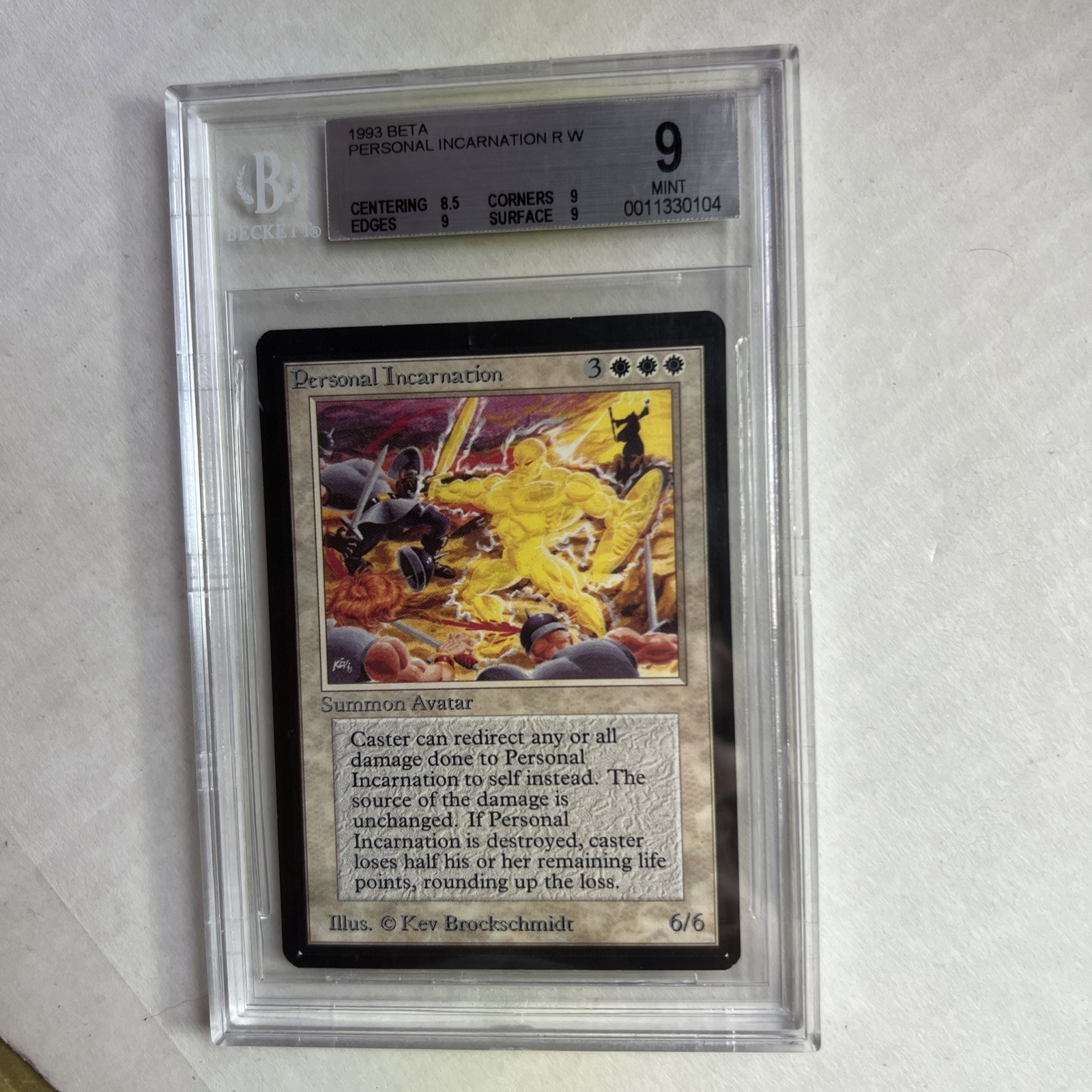 MTG Beta Personal Incarnation BGS 9 MINT (Mint corners, edges, surface) 1993
