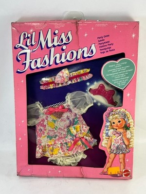 Lil Miss Fashions Vintage 1989 Zubehör Kleid Mattel 4881 PARTY DRESS new