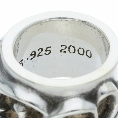 Chrome Hearts SINGLE WIDE VINE BAND SILVER RING MEN'S NO.9 Chrome Hearts SINGLE WIDE VINE BAND SILVER RING MEN'S NO.9