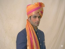 Men Hat Top Safa Indian Handmade Groom Pag Sherwani Pagri Wedding Royal Turban