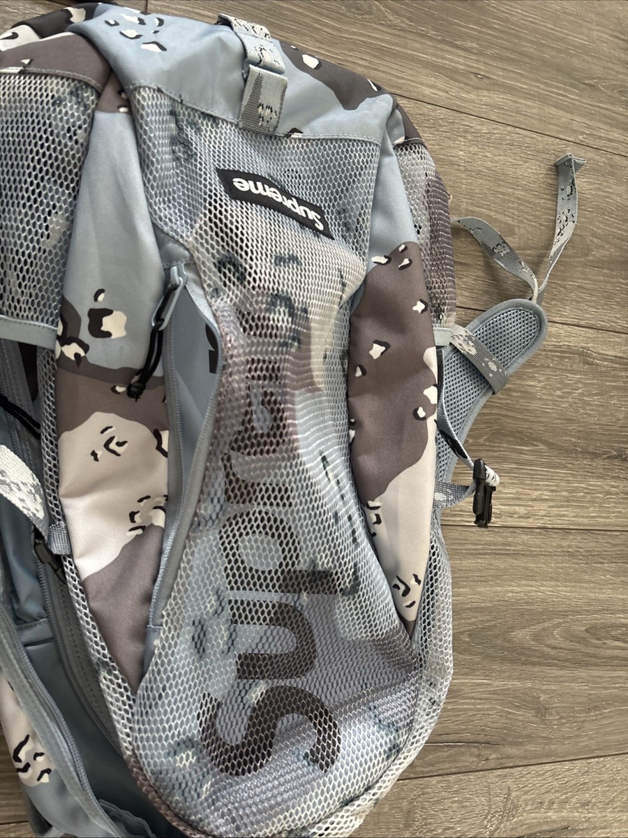 Supreme Backpack SS20 Blue Chocolate Chip Camo | eBay