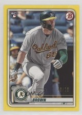 2020 Bowman Yellow 26/75 Seth Brown #44 0s5s