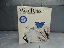 WordPerfect 5.0 for PC Networks First Station Vintage DOS Software IBM PC