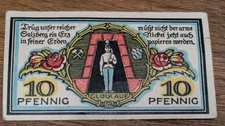 Emergency money note Berchtesgaden 1920 Edelweiss luck on