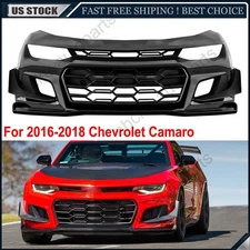 Complete Front Bumper Assembly w/Grille For 2016-2018 Chevrolet Camaro 1LE Style