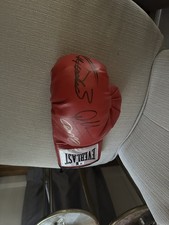 Saul Canelo Alvarez Signed Autographed  Glove With Oscar De LaHoya & Amir Khan