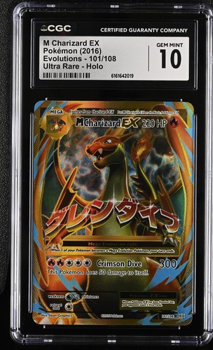 M Charizard-EX graded CGC 10 for sale on eBay