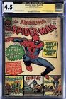 Amazing Spider-Man 38 CGC JSA 4.5 CR/OW Stan Lee Signed 1966