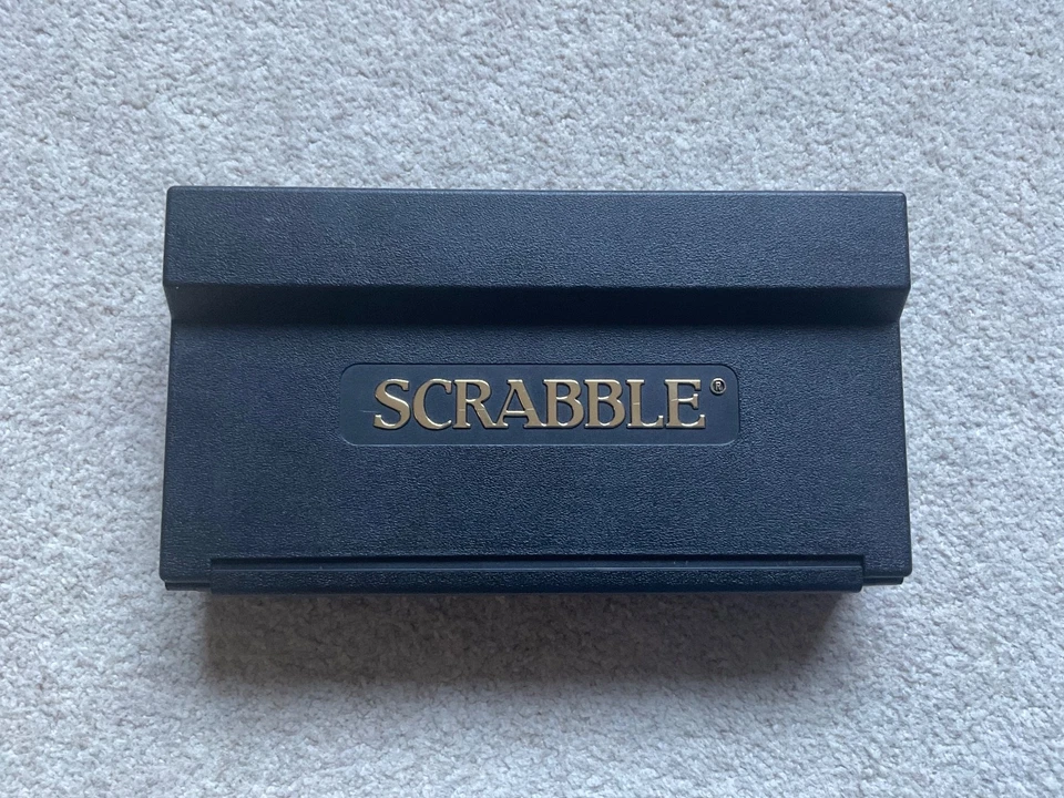 Travel Scrabble Board Game - Hard Plastic Case - All Clip in tiles  - See below - Image 3 of 4