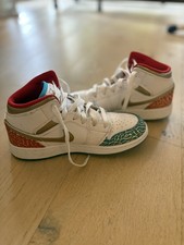 *Nike Air Jordan 1 Mid UNC to Chicago White Metallic Gold   Gr. 38/5,5 Y