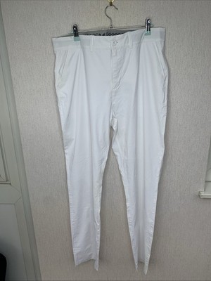 Lyle & Scott Golf Tech Stretch Golfhose Herren W34 L32 weiß TR1462GC