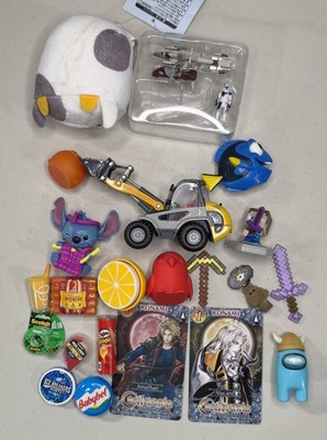 Random Lot of Toys Junk Drawer Finds Stitch Mini Brands Star Wars and More