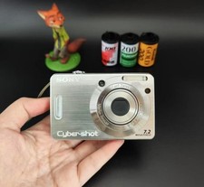 Sliver Sony Cyber-shot DSC-W55 7.2MP 3x Optical Zoom Digital Camera English Test