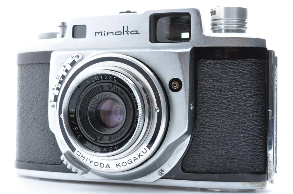 Câmera de Filme Minolta A Rangefinder Chiyoko Rokkor 45mm F/3.5 Exc+5 Do Japão - Imagem 2 de 4