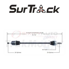 SurTrack FD-8072 CV Axle Shaft for Constant Velocity ba