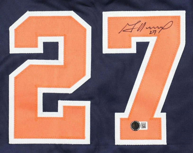 Jose Altuve Houston Signed Navy Baseball Jersey BAS - Image 2 of 3