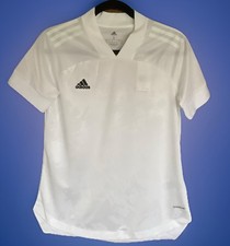 Adidas Women White Stripes Aeroready Condivo20 FU1001 Socc White Jersey SizesNWT