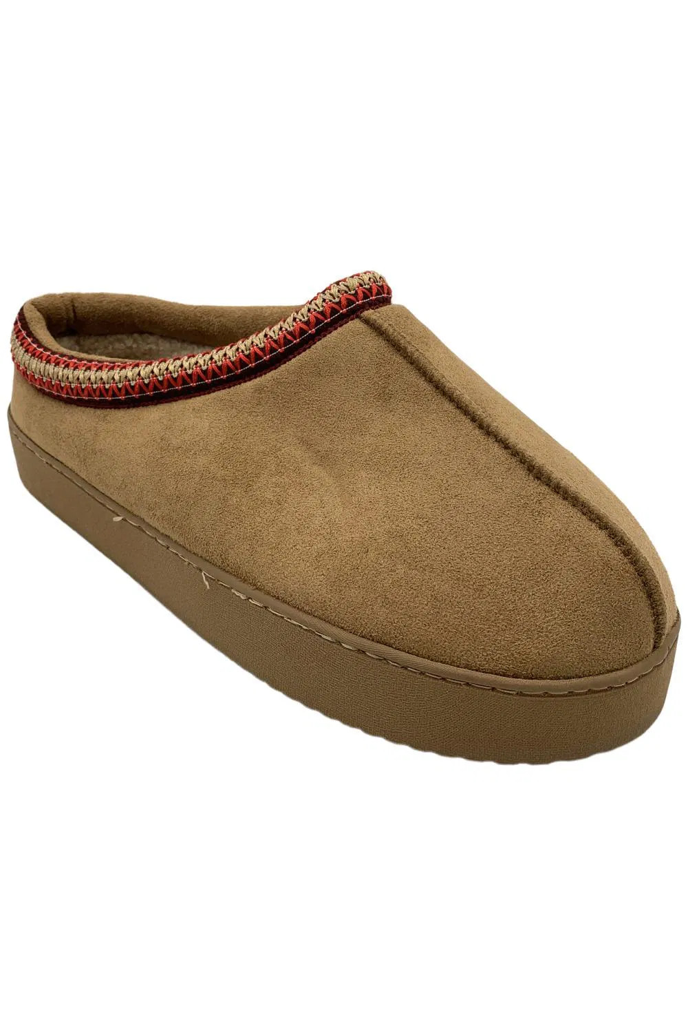Journee Womens Connway Slip-On Cushioned Clog Slippers Tan 5890₽