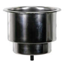 Whitecap Flush Cupholder w/Drain - 302 Stainl...