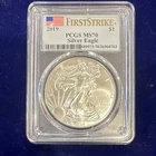 U.S. Mint 2019 American Silver Eagle $1 1 oz .999 PCGS MS70 First Strike