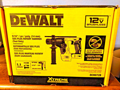 DEWALT  Max SDS-Plus Rotary Hammer Drill XTREME 12V DCH072B - New in Sealed Pkg!