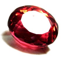 Natural Red Brazilian Topaz 61.35 Cts Oval Cut Loose Gemstone 290