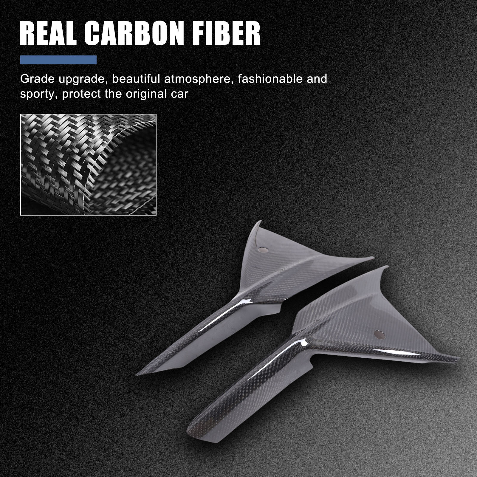 Real Carbon Fiber Front Bumper Grille b camera Panel cover For Lotus EMIRA 2023+