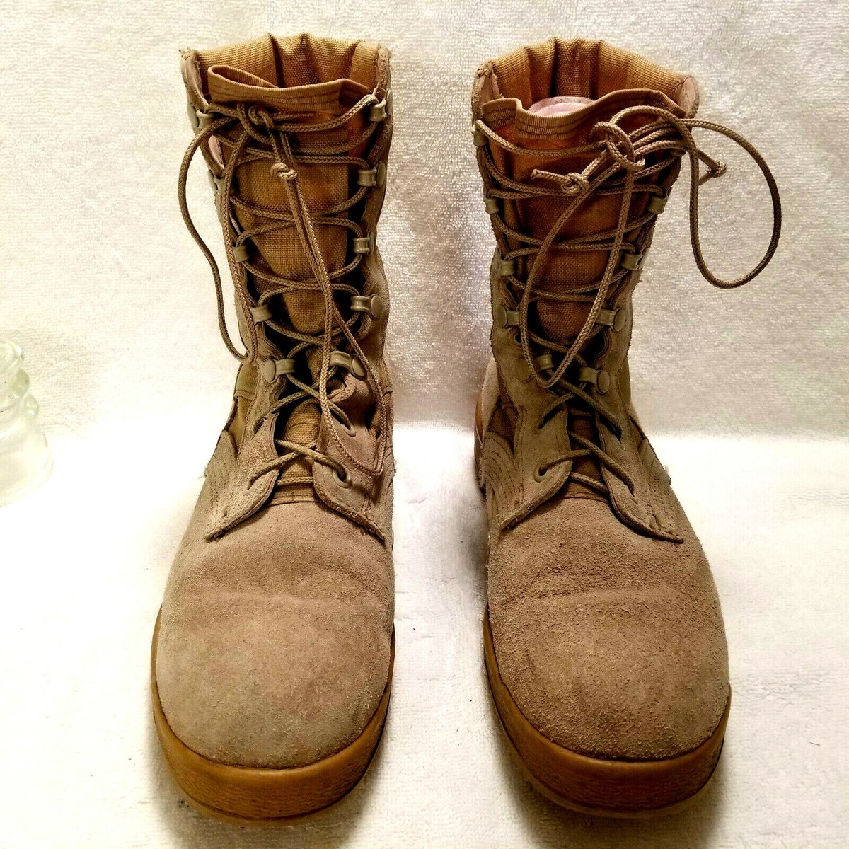 McRae Footwear Desert Boot GoreTex lining Vibram Soles 9 eye military combat EUC New Military McRae USA Desert Coyote Tan Hot Weather Combat  main image 2